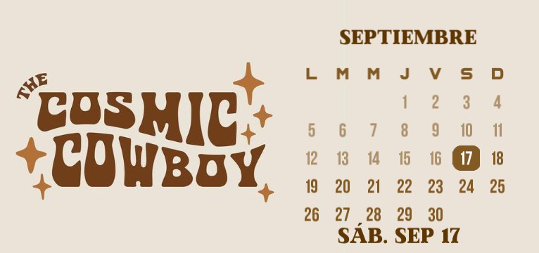 Brown soft calendar 