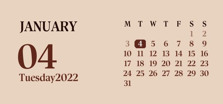 Calendar widget