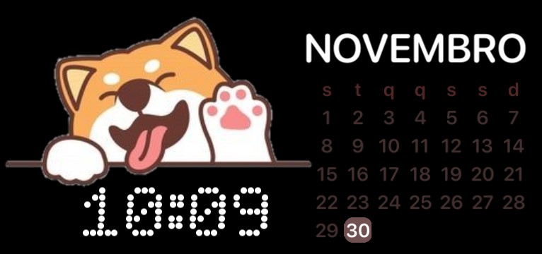 Calendrio Kawaii Shiba inu