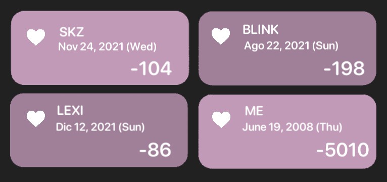 thedaybefore widget ios Copy