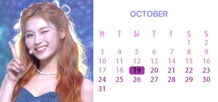 Twice Sana calendar