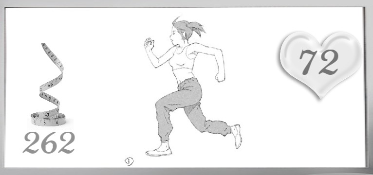 Herzschlag Kalorienverbrauch Comic Woman 