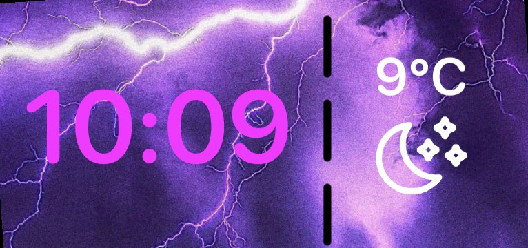 Purple-Lightning Time and Weather