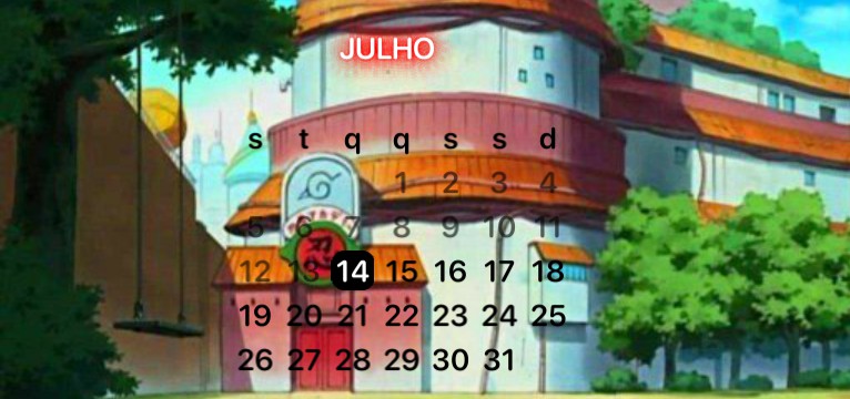 calendrio Naruto