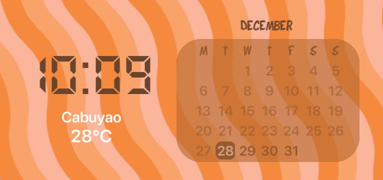 Orange widget