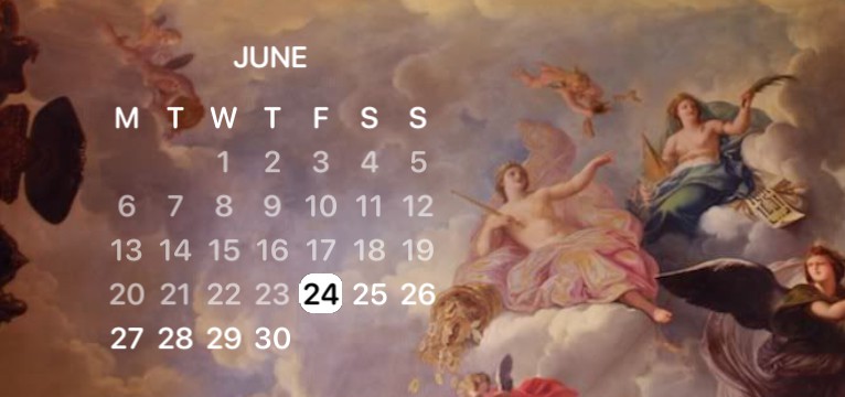 aesthetic calendar 