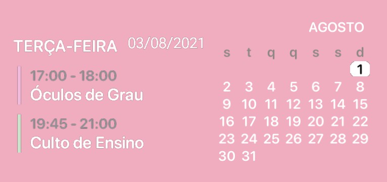 Calendrio Rosa