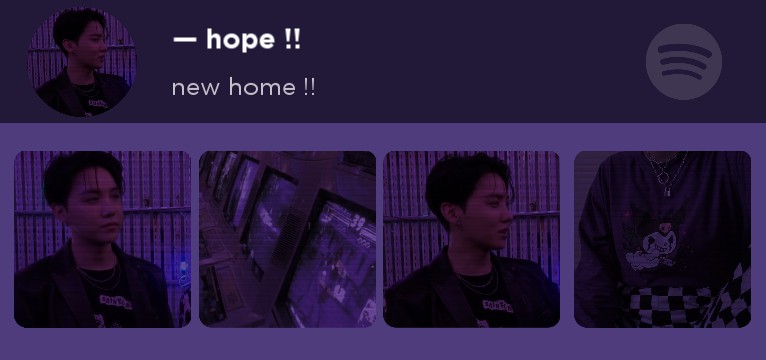 spotify widget hobi purple