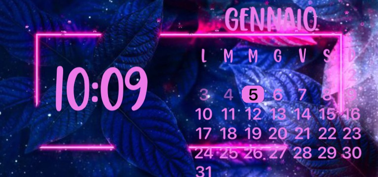 Neon clock