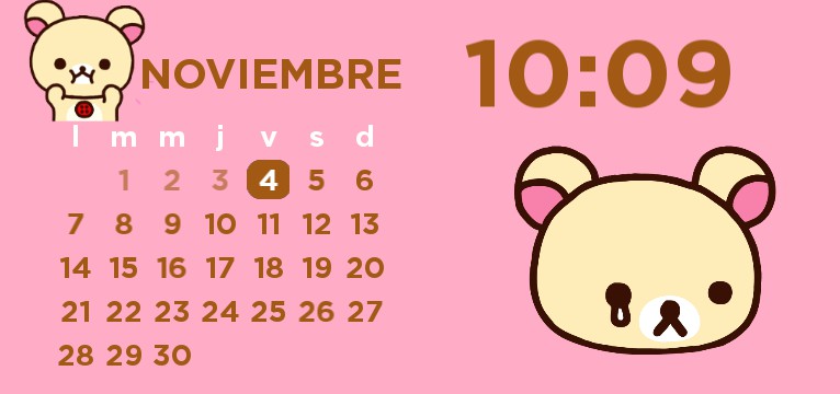 bear calendar  Copy