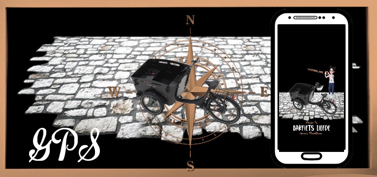 GPS Bike Werbung schwarz 