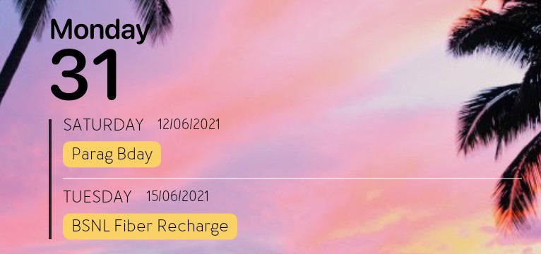 Calendar Stuff