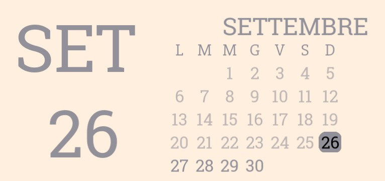 grey calendar