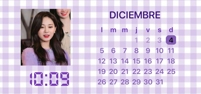 Tzuyu Purple calendar