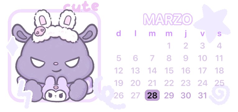 Calendar widget
