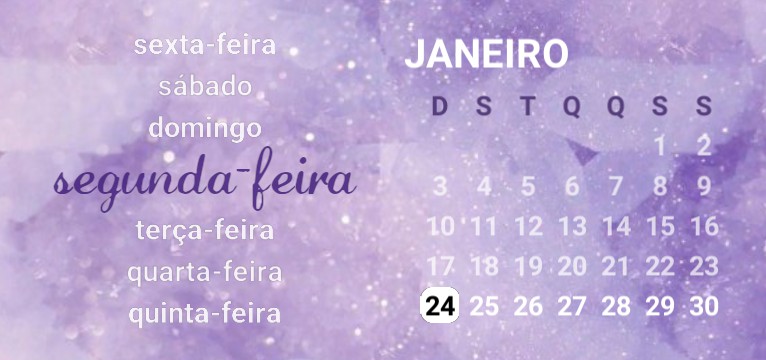 purple calendar