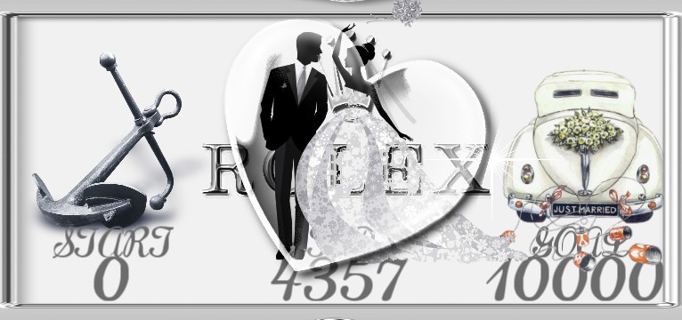  R...x  Step Counter Hochzeitstag 
