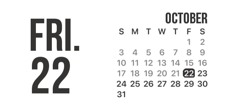 Aesthetic Calendar