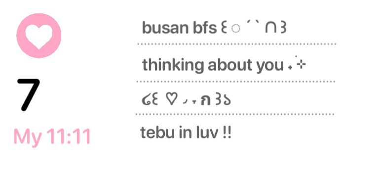 Pink notes Heart ver.