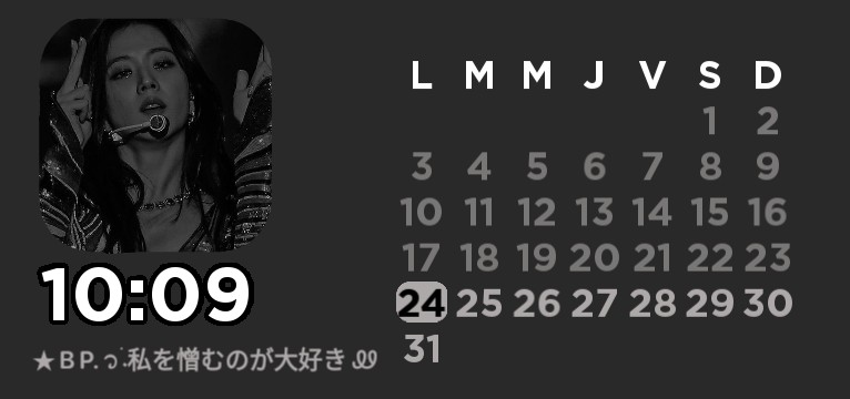 Calendario Jisoo- Dark