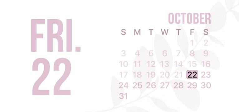 Pink Aesthetic Calendar