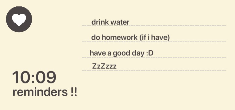 reminder