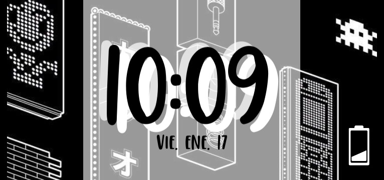 black widget