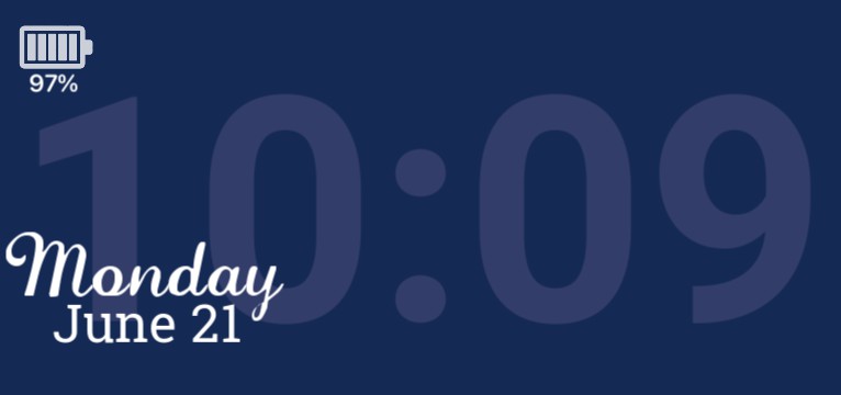 Blue widget