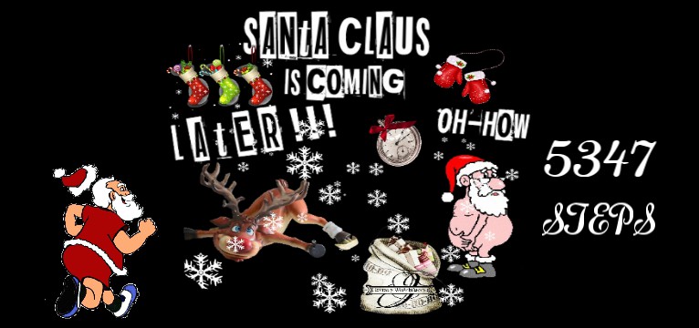 Steps Santa Claus is to late