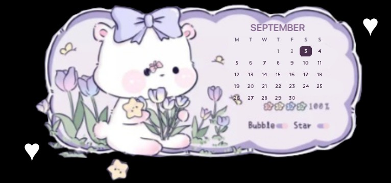 Bear Calendar Kawaii