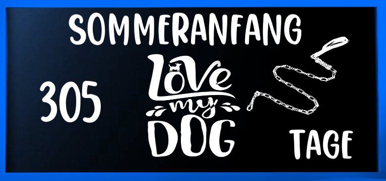  counter Dark blue Love DOG 
