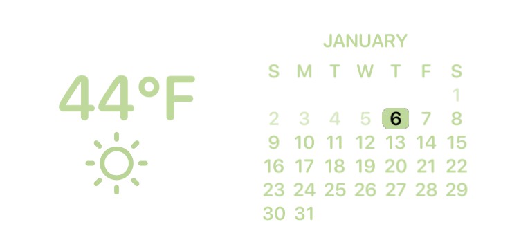 green calendar