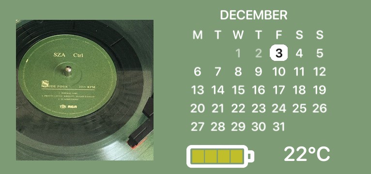 green calendar