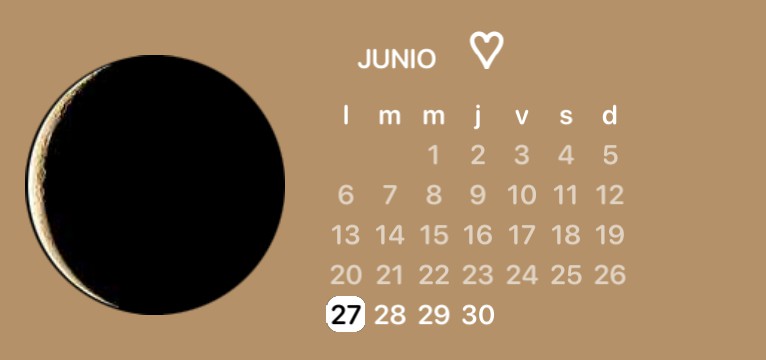 Brown moon calendar