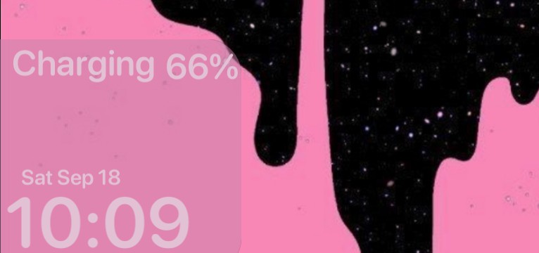 Pink and black