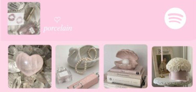 couqutte aesthetic pink spotify widget  Copy