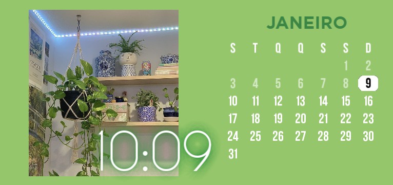 calendar aesthetic green