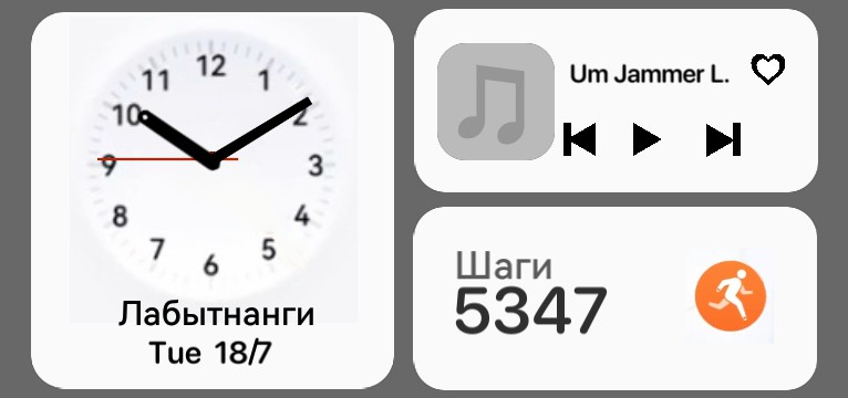 Service widget stock