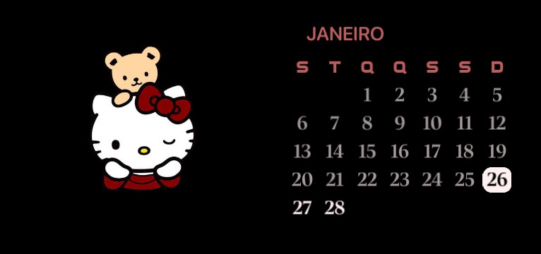 hello kitty calendar