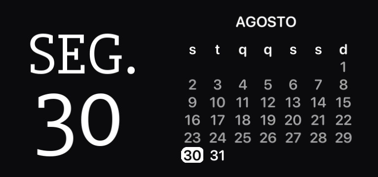 Calendar IOS 14 - Gabi prism.preset