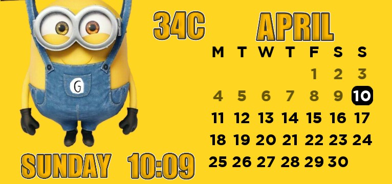 Minion Calendar Copy