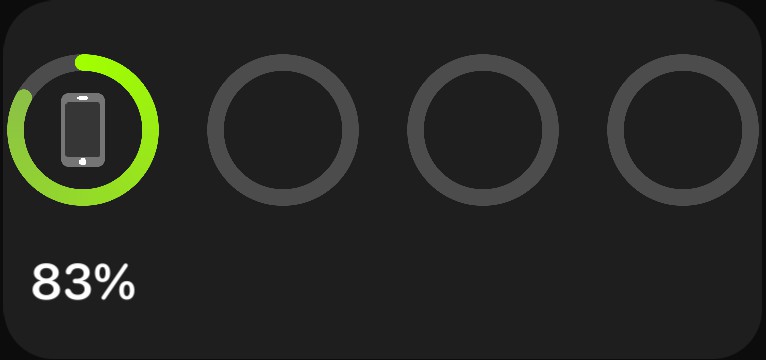 iOS medium battery