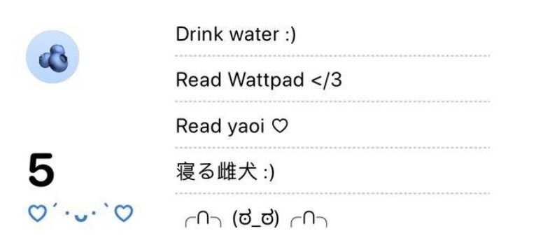 Blue reminder