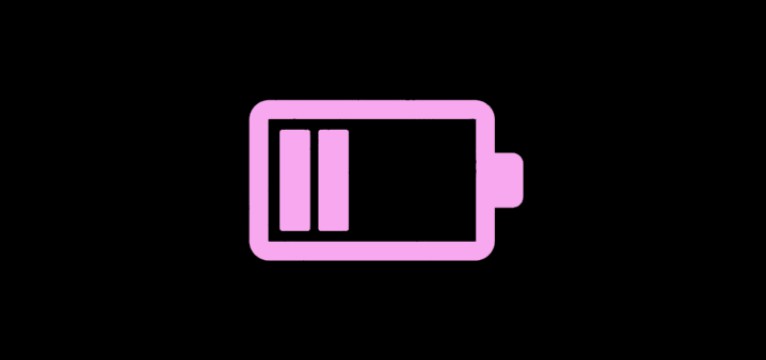 Pink n Black battery 