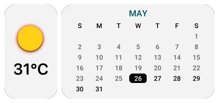 HCalendar Simple Light 3