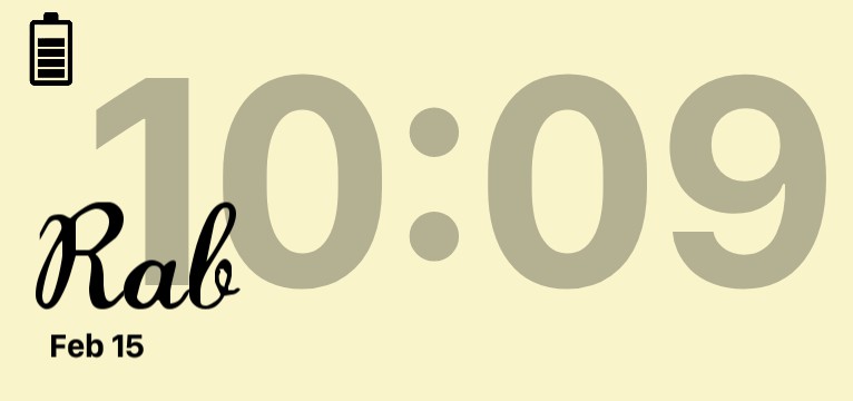 widget clock