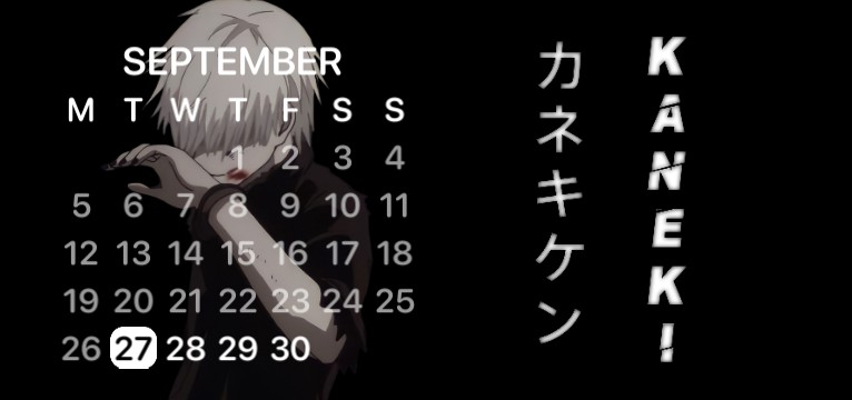 kaneki calendar anime