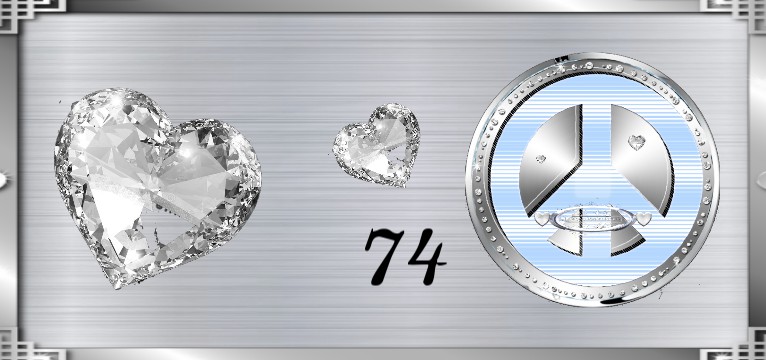 Herz Diamond Peace hellblau 