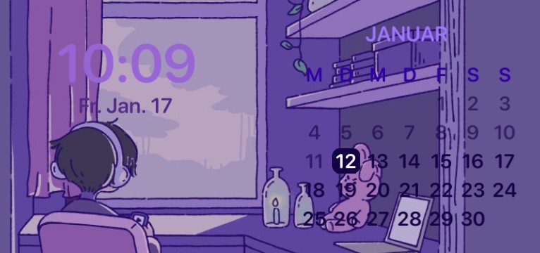 Purple click wiget