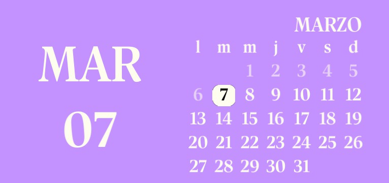 Purple calendar